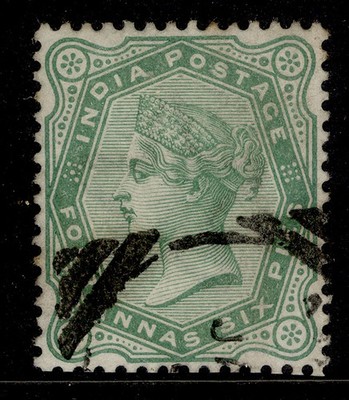 india-qv-sg97-4a-6p-yellow-green-fine-used