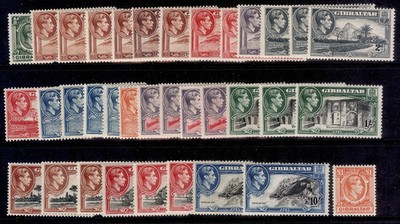 gibraltar-gvi-sg121-131-1938-51-complete-set-lh-mint-cat-1550
