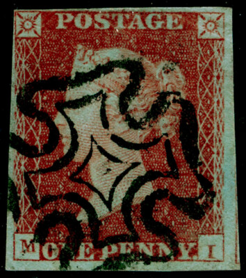 sg8-1d-red-brown-plate-20-fine-used-cat-60-black-mx-mi