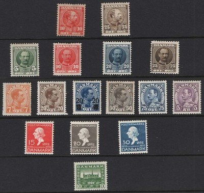 denmark-1904-1933-fresh-m-mint-range-c100