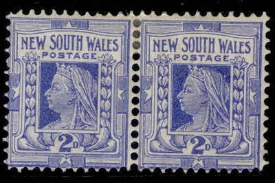 australia-new-south-wales-qv-sg315-2d-cobalt-blue-m-mint-cat-16-pair