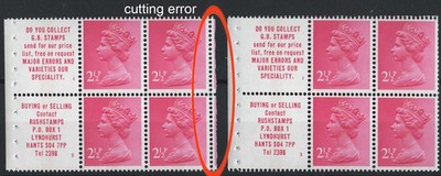 gb-1971-machin-2p-pane-of-4-2-labels-um-cut-wide-at-right-showing-slither