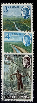 rhodesia-qeii-sg354-356-1965-water-conservation-set-fine-used