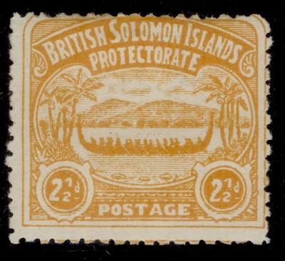 british-solomon-islands-edvii-sg4-2d-orange-yellow-m-mint-cat-35