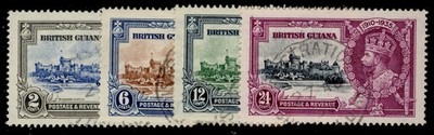 british-guiana-gv-sg301-304-1935-silver-jubilee-set-fine-used-cat-40-cds