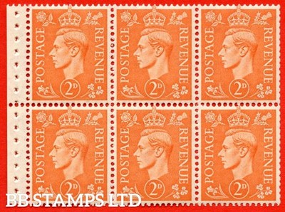 sg-488e-qb30-2d-pale-orange-an-unmounted-mint-booklet-pane-of-6-perf-b85161