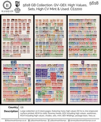 5618-gb-collection-qv-qeii-high-values-sets-high-cv-mint-used-c2200