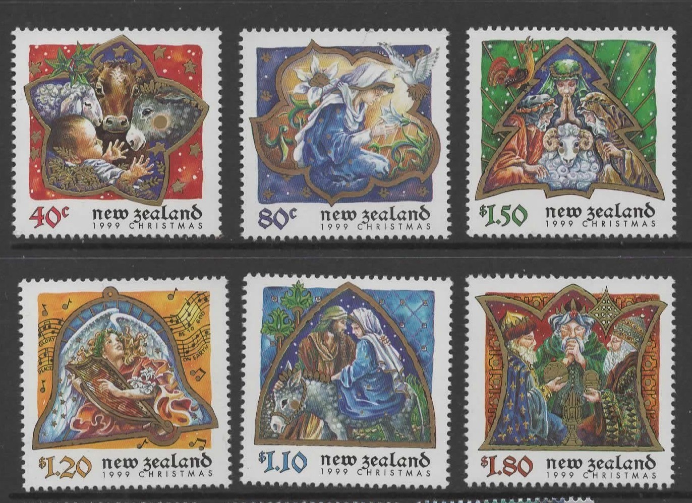 new-zealand-sg288-93-1999-christmas-mnh