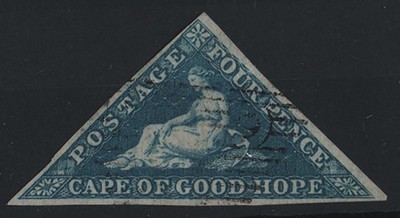 cape-of-good-hope-1855-4d-deep-blue-triangular-white-paper-sg6-vfu-3-good
