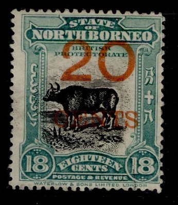 north-borneo-gv-sg177a-20c-on-18c-blue-green-unused-cat-275-perf-14-15