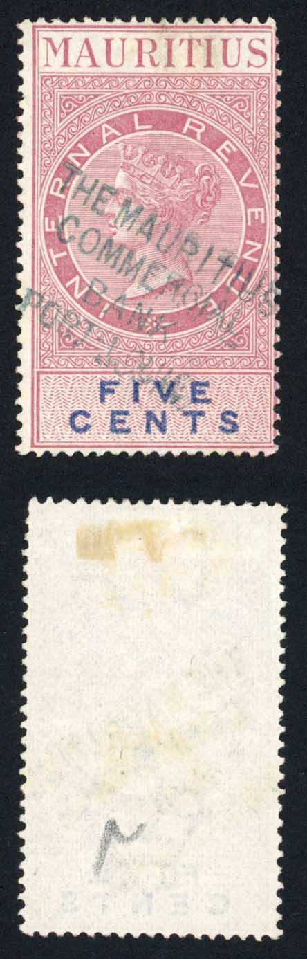 mauritius-internal-revenue-bf27-5c-red-and-blue