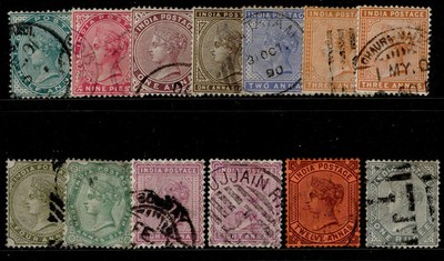 india-qv-sg84-101-1882-90-complete-set-fine-used-cat-45-incs-extra-shades