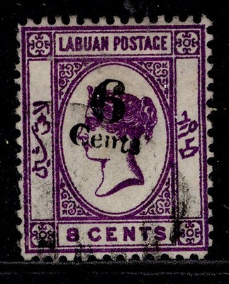 north-borneo-labuan-qv-sg34-6c-on-8c-deep-violet-fine-used-cat-225