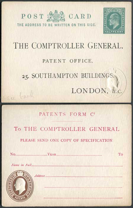 co8-kevii-patent-office-card-with-1-2d-on-front-and-7-1-2d-on-reverse