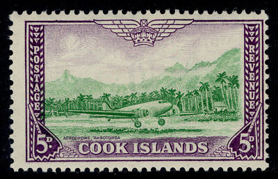 cook-islands-gvi-sg154-5d-emerald-green-violet-m-mint