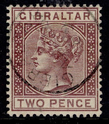 gibraltar-qv-sg10-2d-brown-purple-fine-used-cat-35-cds