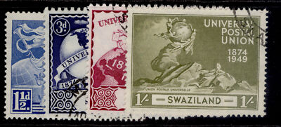 swaziland-gvi-sg48-51-anniversary-of-upu-set-fine-used
