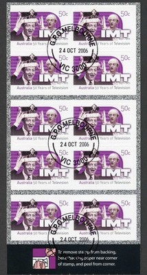 australia-sg2721b-2006-50th-anniversary-of-television-imt-s-a-pane-fine-used
