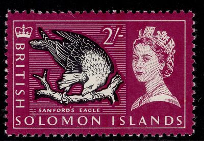 british-solomon-islands-qeii-sg122-2s-black-bright-purple-lilac-lh-mint