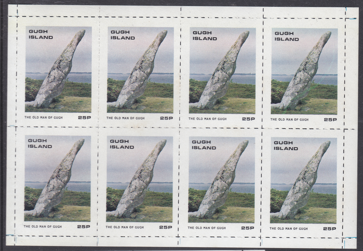 england-gugh-island-scilly-old-man-of-gugh-sheet-of-stamps-unmounted-mint