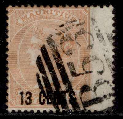 mauritius-qv-sg86-13c-on-3d-orange-red-fine-used-cat-65