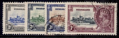 nyasaland-protectorate-gv-sg123-126-1935-silver-jubilee-set-fine-used-cat-70