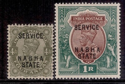 indian-states-nabha-gv-sg-o37-o38-1913-complete-set-m-mint-cat-95