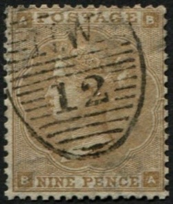 9d-sg-86-bistre-vfu-perfectly-centred-crisply-struck-neat-london