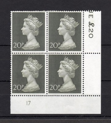 20p-machin-unmounted-mint-plate-17-block-cat-30