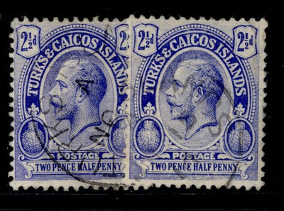 turks-caicos-islands-gv-sg132-132b-2d-shade-varieties-very-fine-used-cds