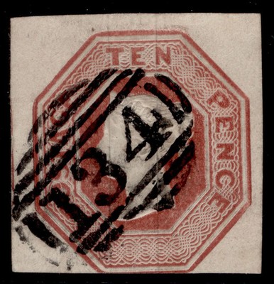 gb-qv-sg57-scarce-10d-brown-cut-square-fine-used-cat-1200