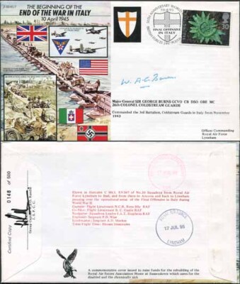 js45-7c-50th-ann-war-ii-end-of-war-in-italy-signed-by-maj-gen-sir-g-burns-h