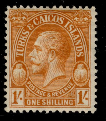 turks-caicos-islands-gv-sg183-1s-brown-orange-nh-mint