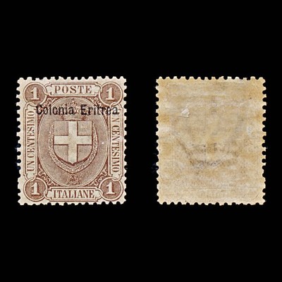 9450-eritrea-sg12-1c-brown-1899-sc-12-mi12-mint-mh-c20