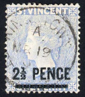 st-vincent-sg49-2-1-2d-on-1d-milky-blue-wmk-crown-ca-fine-used-cat-12-pounds