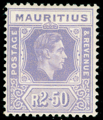 mauritius-sg261-2r50-pale-violet-lh-mint-cat-60-chalky