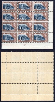 ceylon-sg392a-25c-wmk-upright-u-m-block-of-12-toned-gum-cat-54-pounds
