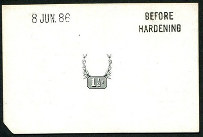 1d-sg-198-duty-plate-die-proof-in-black-on-glazed-card-endorsed
