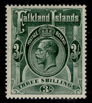 falkland-islands-gv-sg80-3s-slate-green-m-mint-cat-110