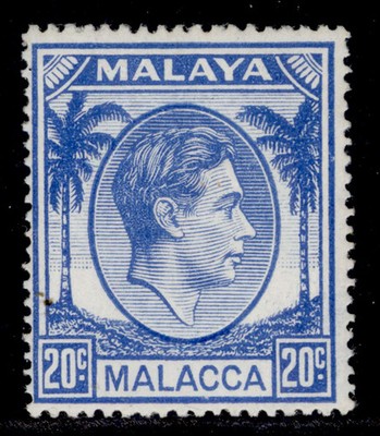 malaysia-malacca-gvi-sg11a-20c-bright-blue-m-mint-cat-11