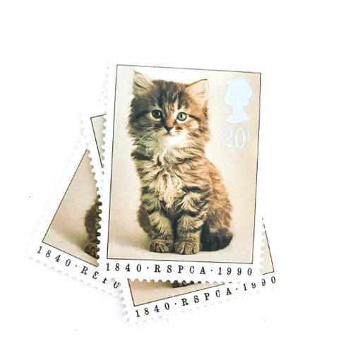 3-x-rspca-kitten-1990-20p-unused-gb-mint-mnh-vintage-british-postage-stamps