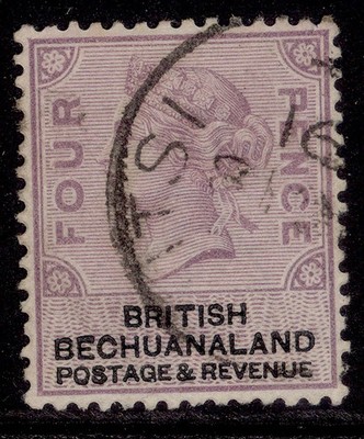 british-bechuanaland-qv-sg13-4d-lilac-black-fine-used