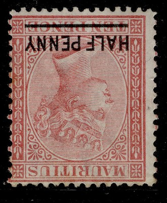 mauritius-qv-sg79w-d-on-10d-rose-m-mint-cat-140-wmk-inverted