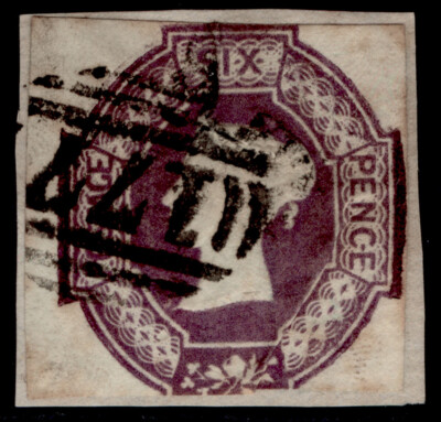 gb-qv-sg60-scarce-6d-purple-cut-square-used-cat-1000-wmk-inv-rev-on-piece
