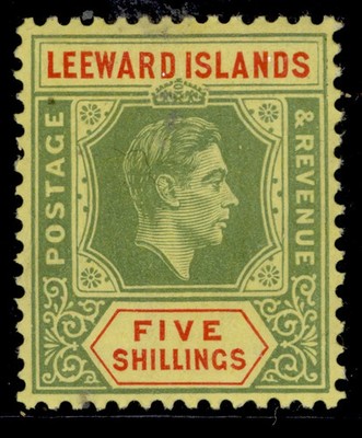 leeward-islands-gvi-sg112-5s-green-red-yellow-lh-mint-cat-50