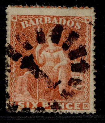 barbados-qv-sg32-6d-dull-orange-vermilion-used-cat-30
