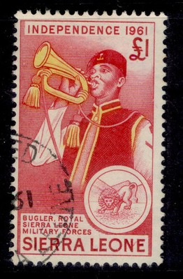 sierra-leone-qeii-sg235-1-carmine-yellow-fine-used-cat-26