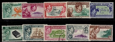 pitcairn-islands-gvi-sg1-8-1950-51-complete-set-fine-used-cat-38