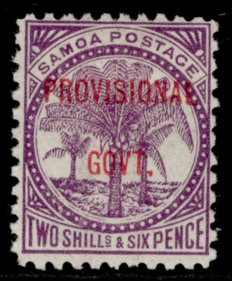 samoa-qv-sg97-2s-6d-reddiish-purple-m-mint