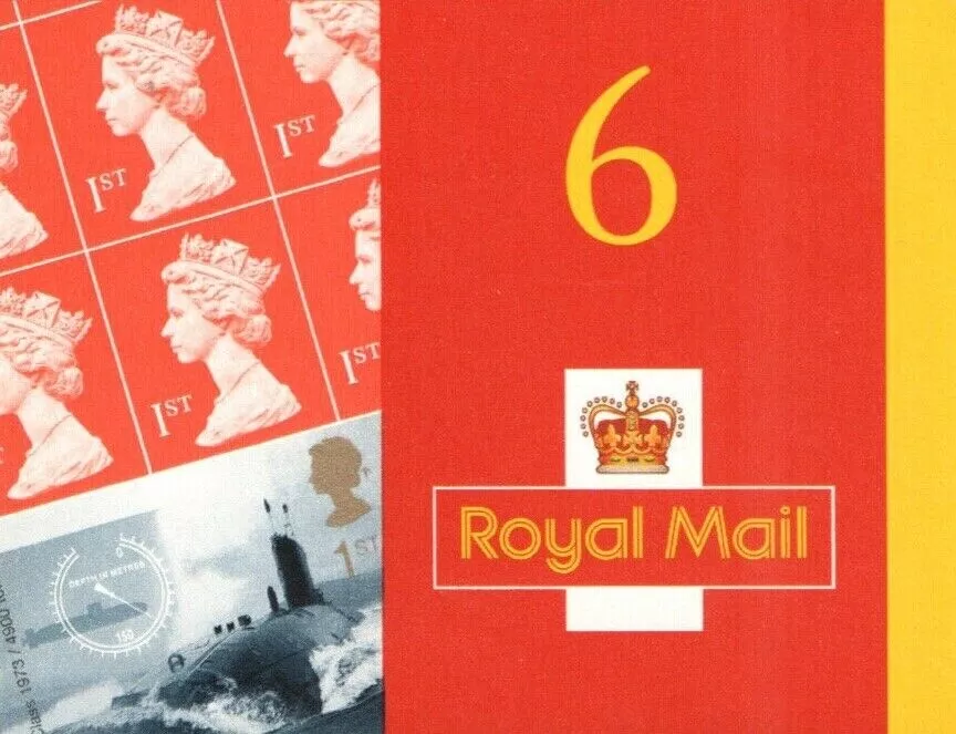 pm2-2001-submarine-6-x-1st-class-booket-unmounted-mint-no-cylinder